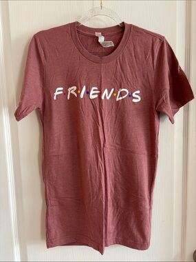 Friends Bella Canvas Mauve Crewneck T-Shirt size XS